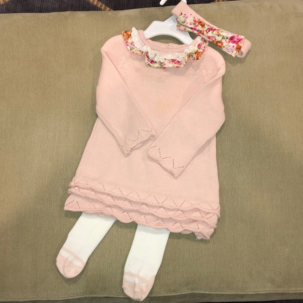 Pink Sweater Dress